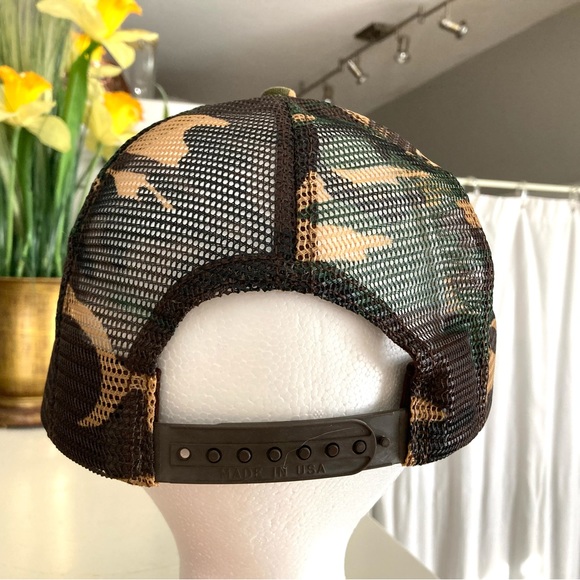 Vintage WISCONSIN LIFT TRUCK Camoflage Trucker Cap - Picture 7 of 11